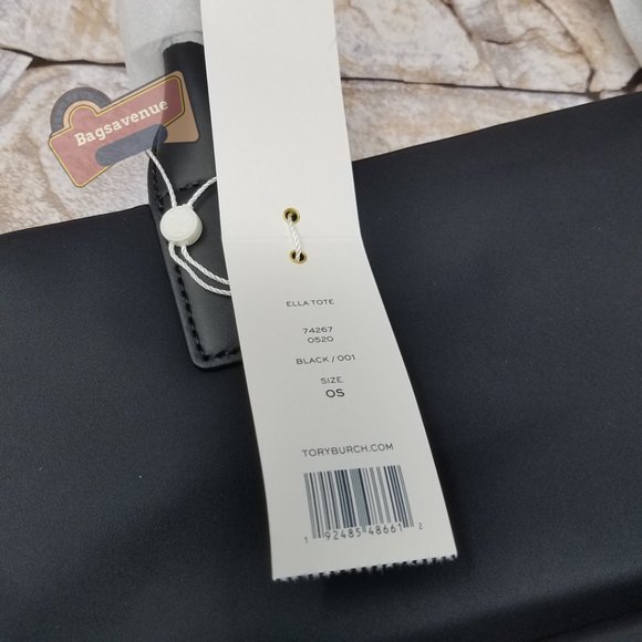 Ella Tote Nylon Black SHoulder bag Tory Burch NWT - Picture 12 of 12